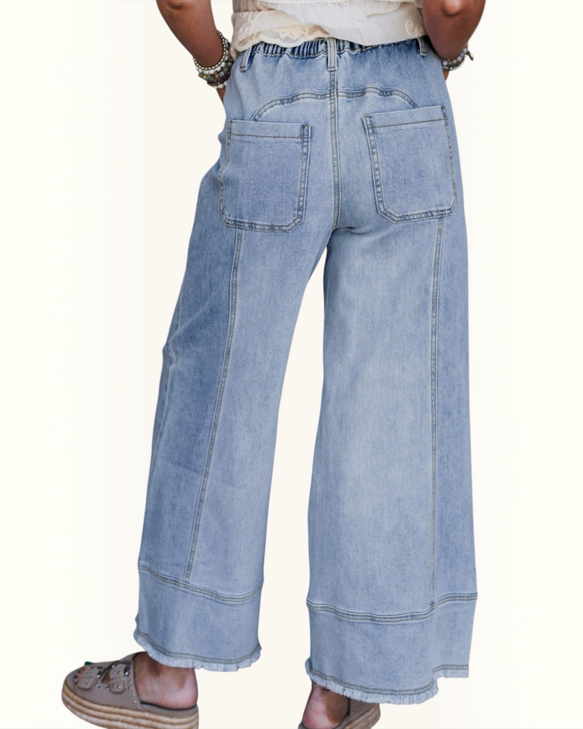 Frat Row Raw Hem Jeans