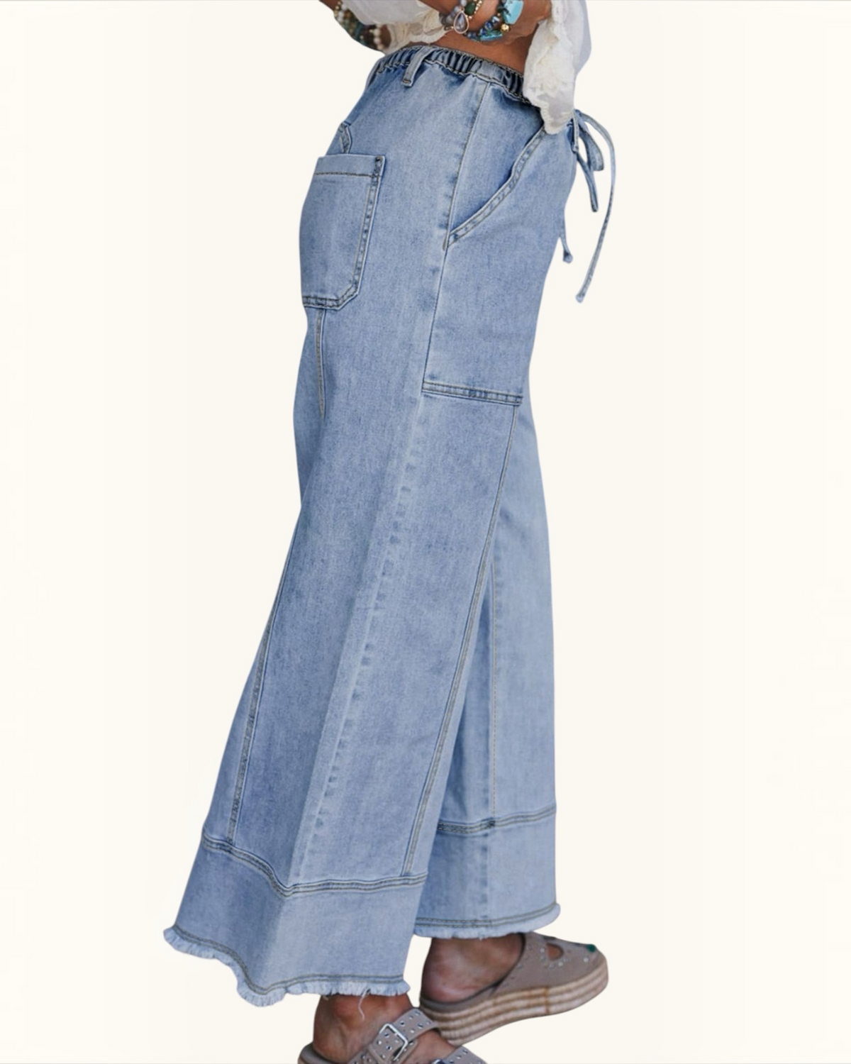 Frat Row Raw Hem Jeans